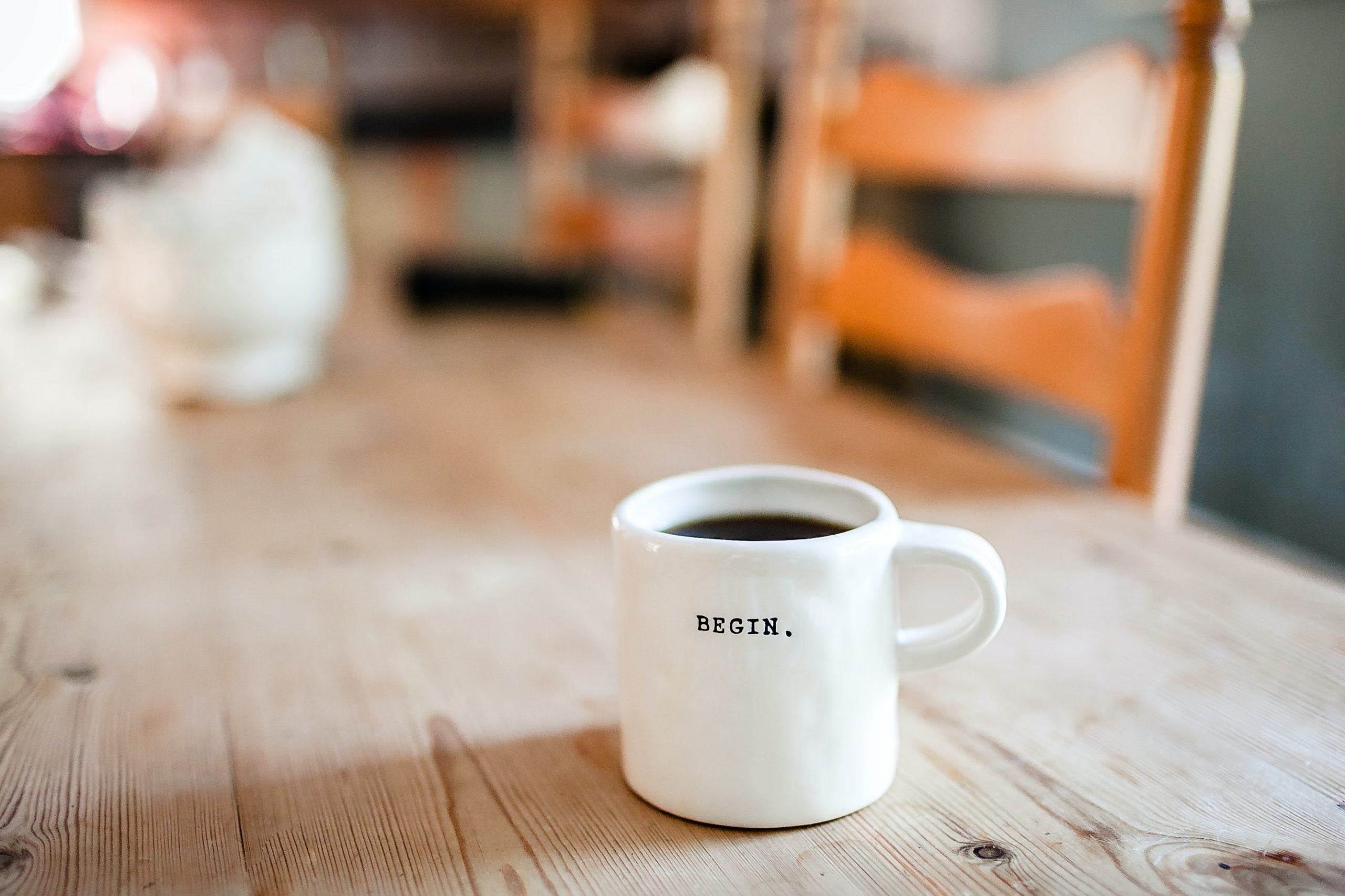 how to set new year goal coffee mug begin